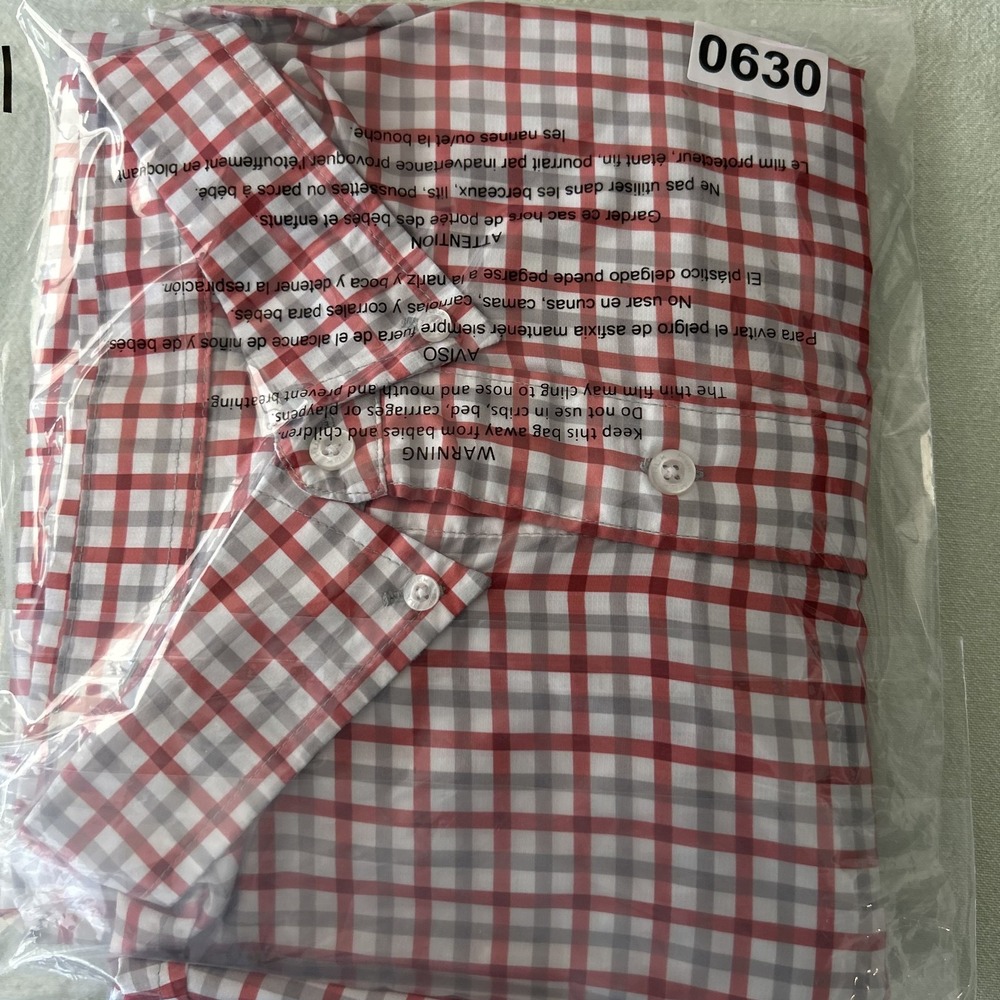 Huk Tide Point Performance Fishing Shirt Men's XL Red Gray Check LS Button Down - Picture 15 of 15